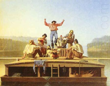 The Jolly Flatboatmen, George Caleb Bingham